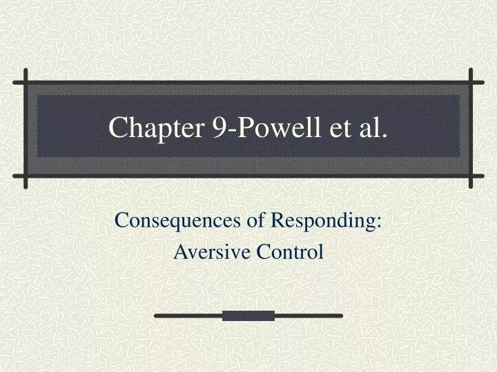 chapter 9 powell et al