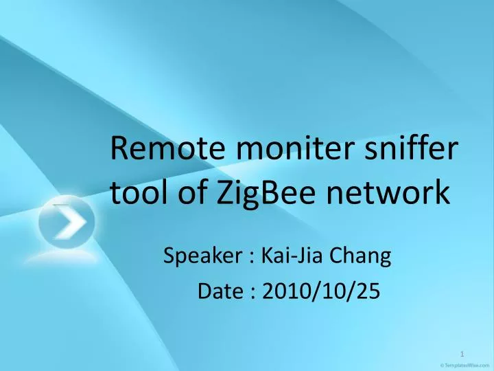 remote moniter sniffer tool of zigbee network