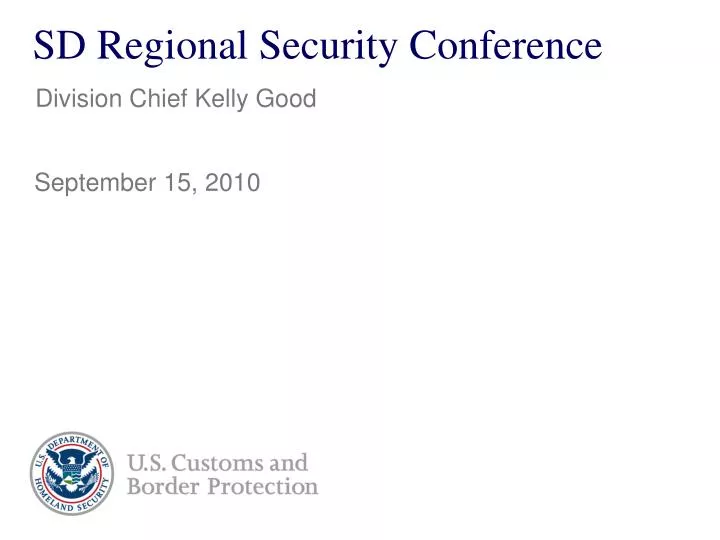 sd regional security conference