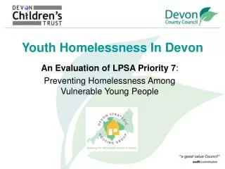 Youth Homelessness In Devon