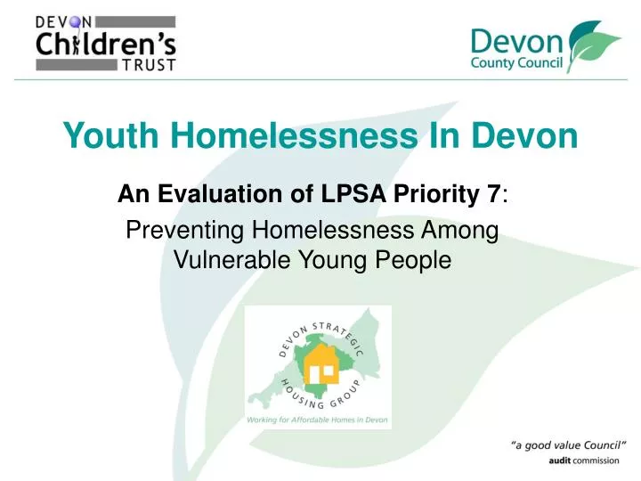 youth homelessness in devon