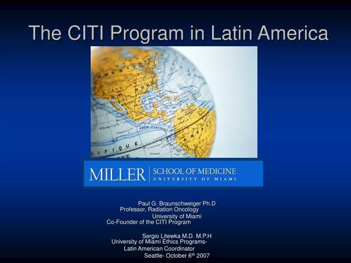 the citi program in latin america