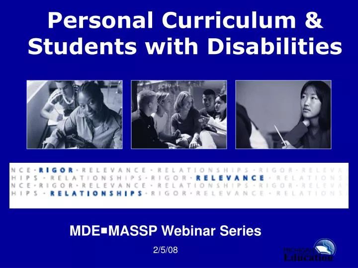 personal curriculum students with disabilities
