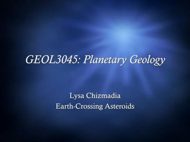 geol3045 planetary geology