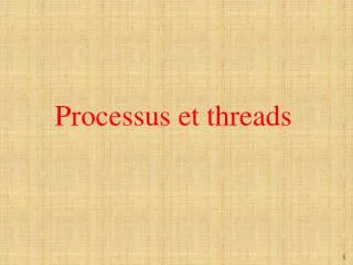 processus et threads
