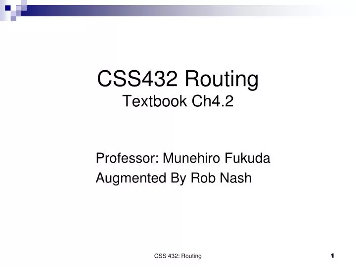 css432 routing textbook ch4 2