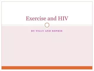 Exercise and HIV