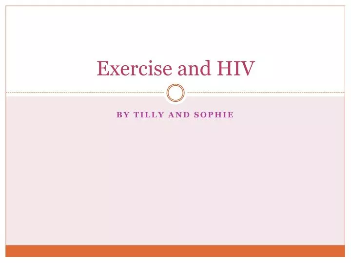 exercise and hiv
