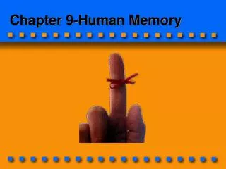 Chapter 9-Human Memory