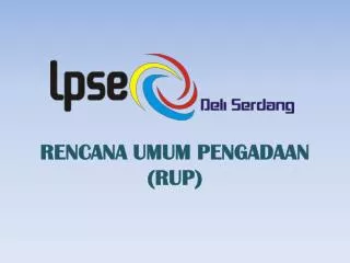 rencana umum pengadaan rup