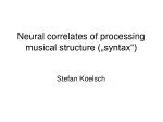 Neural correlates of processing musical structure („syntax“) - slide 1