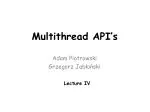Multithread API’s - slide 1