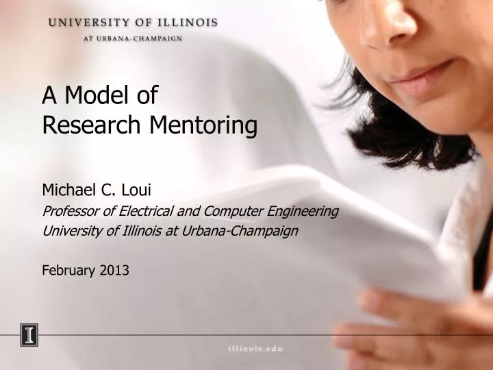 a model of research mentoring
