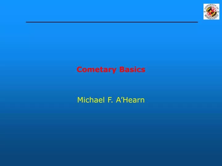 cometary basics