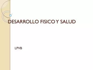 desarrollo fisico y salud