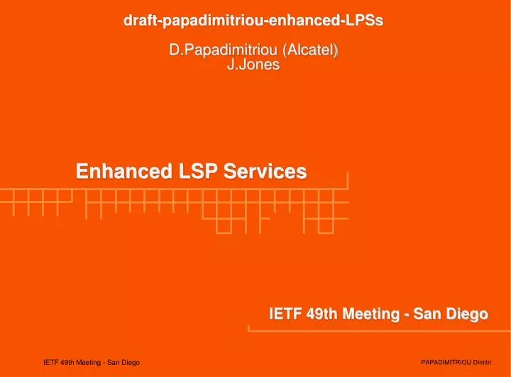 enhanced lsp services