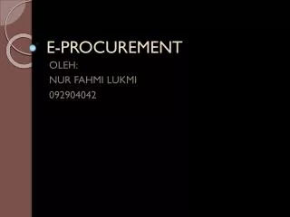 e procurement