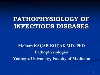 PATHOPHYSIOLOGY OF INFECTIOUS DISEASES