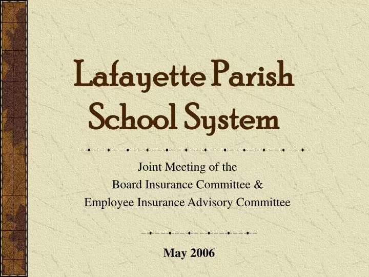lafayette parish school system