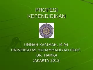 profesi kependidikan