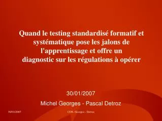 30 01 2007 michel georges pascal detroz