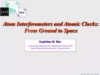Atom Interferometers and Atomic Clocks: From Ground to Space