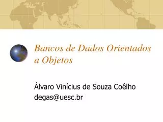 bancos de dados orientados a objetos