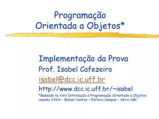 programa o orientada a objetos