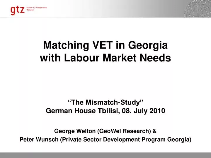 matching vet in georgia with labour market needs