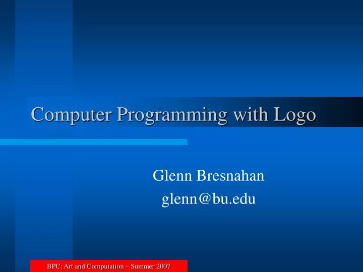 computer programming with logo