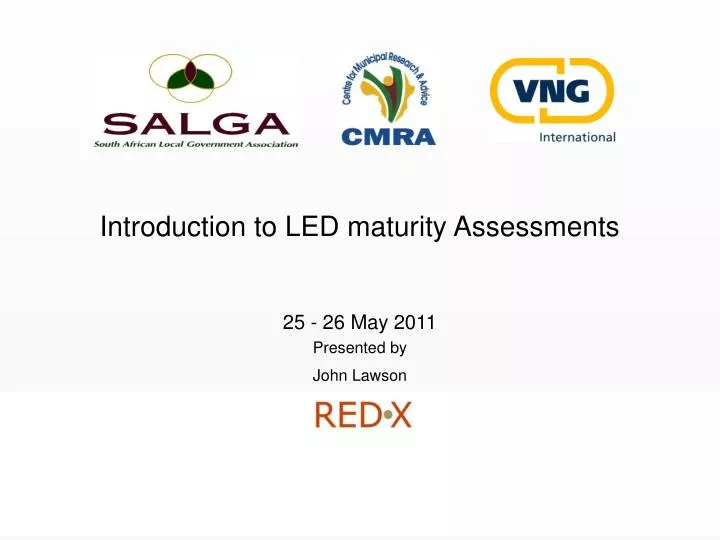 introduction to led maturity assessments