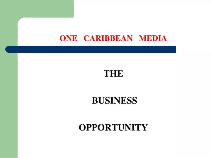 one caribbean media