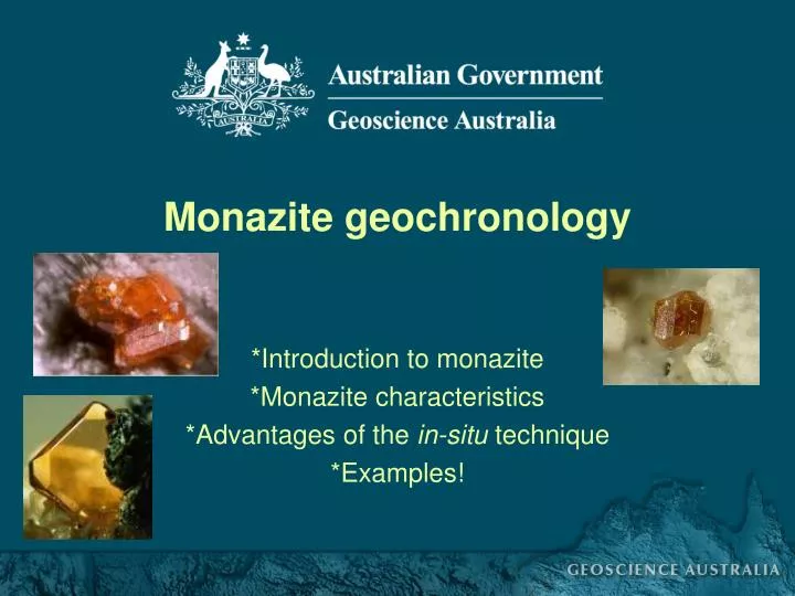 monazite geochronology