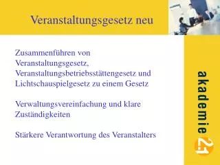 veranstaltungsgesetz neu