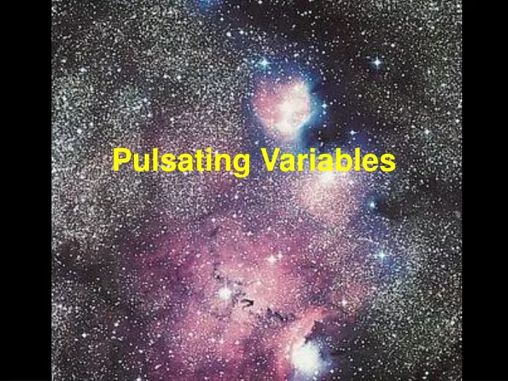 pulsating variables
