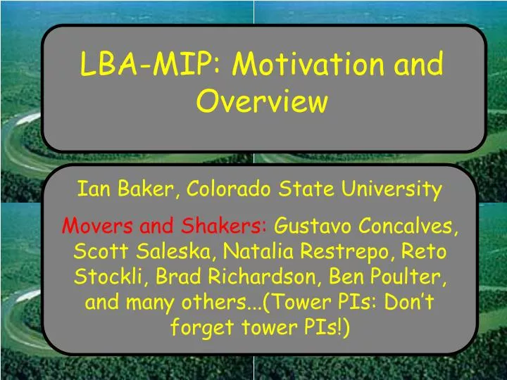 lba mip motivation and overview