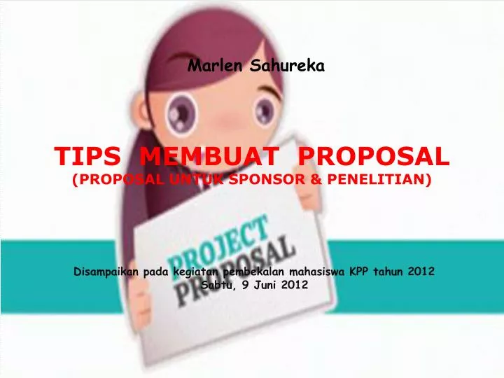 tips membuat proposal proposal untuk sponsor penelitian