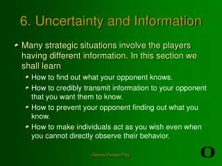 6. Uncertainty and Information