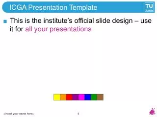 ICGA Presentation Template