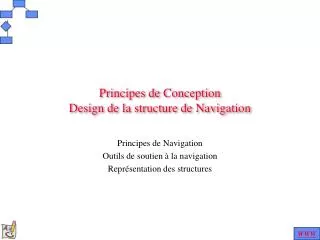 p rincipes de conception d esign de la structure de navigation