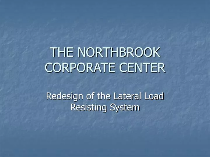 the northbrook corporate center