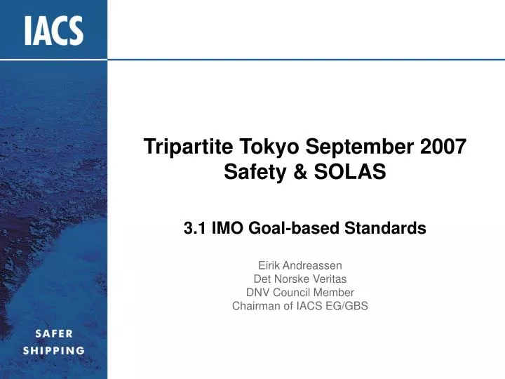 tripartite tokyo september 2007 safety solas