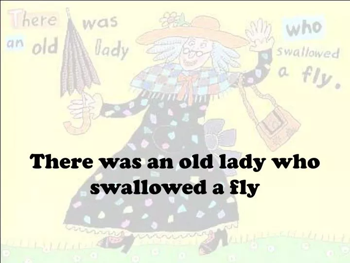 there was an old lady who swallowed a fly