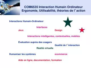 com6535 interaction humain ordinateur ergonomie utilisabilit th ories de l action