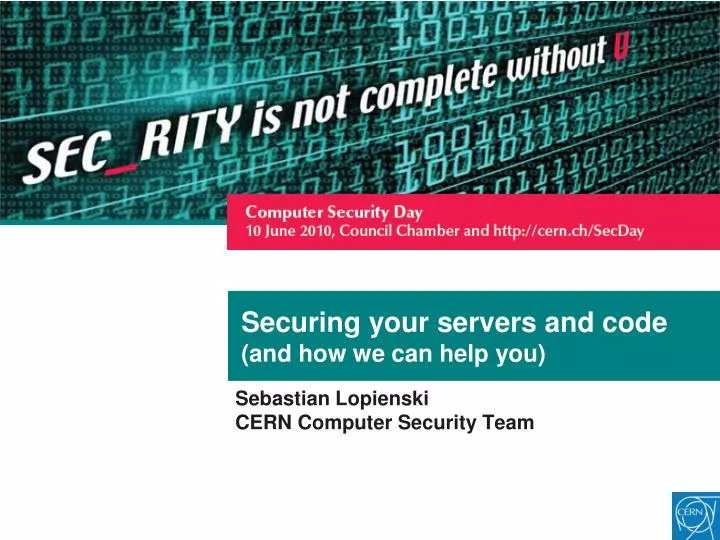 securing your servers and code and how we can help you