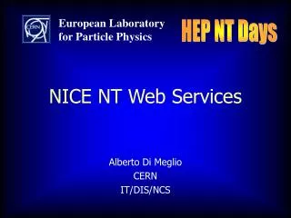 NICE NT Web Services