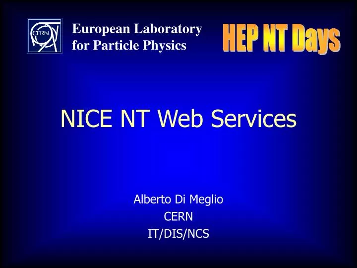 nice nt web services