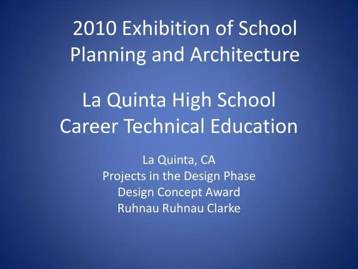 la quinta high school career technical education