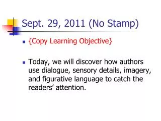 Sept. 29, 2011 (No Stamp)
