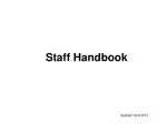 Staff Handbook - slide 1
